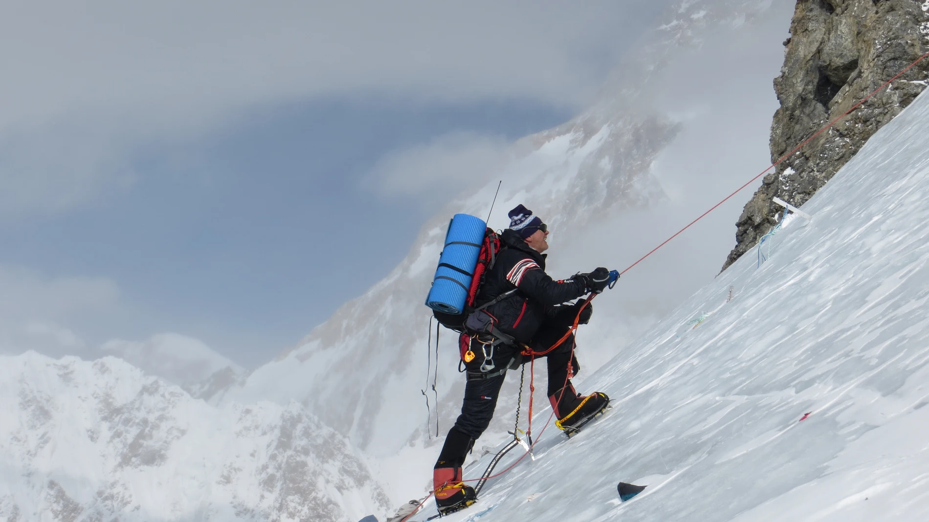 El alpinista polaco Maciej Berbeka, en su expedición al Broad Peak en 2013