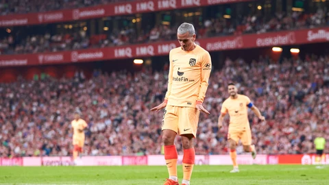Antoine Griezmann con el Atlético de Madrid.