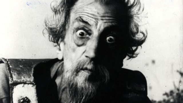 Francisco Regueira como Don Quijote en la adaptación de Orson Welles (1992) del libro de Cervantes