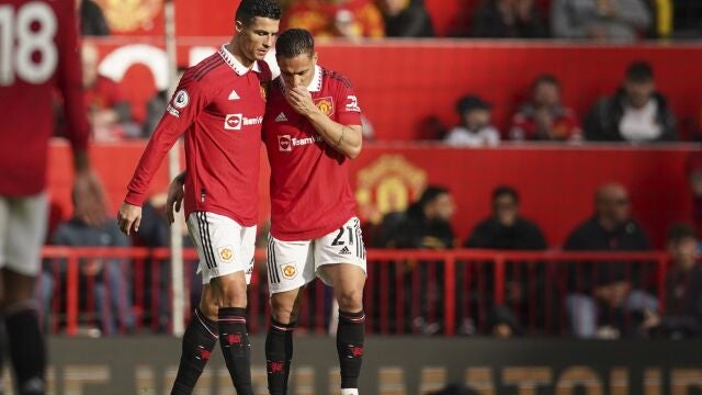 Cristiano Ronaldo se marchó muy enfadado cuando fue sustituido en el partido del Manchester United en la Premier