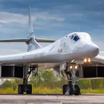 El bombardero Tu-160 ruso