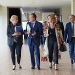 El presidente del Consejo de Cuentas de Castilla y León, Mario Amilivia, en los pasillos de las Cortes antes de comparecer en la Comisión de Economía y Hacienda