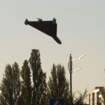 Un dron iraní lanzado por Rusia contra una ciudad ucraniana