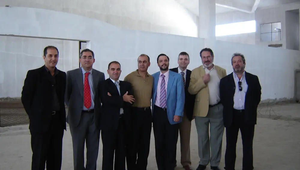 Imagen del viaje a Marruecos pagado por Mercasevilla, con Mellet, Gómez Lobo, Castaño y Lanzas