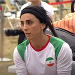 La escaladora iraní Elnaz Rebaki