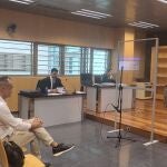 Cosme Prenafeta antes de comenzar la vista oral en el Juzgado de lo Penal 4 de Almería. EUROPA PRESS