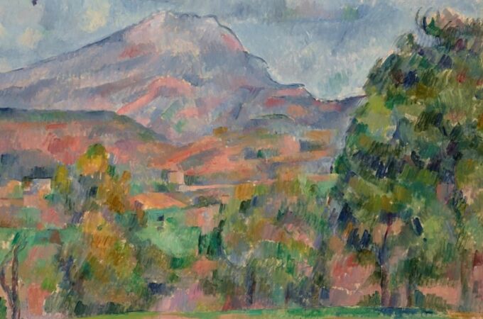 "La Montagne Sainte-Victoire", original de Paul Cezanne.