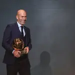 Zinedine Zidane en la gala del &#39;Balón de Oro&#39;