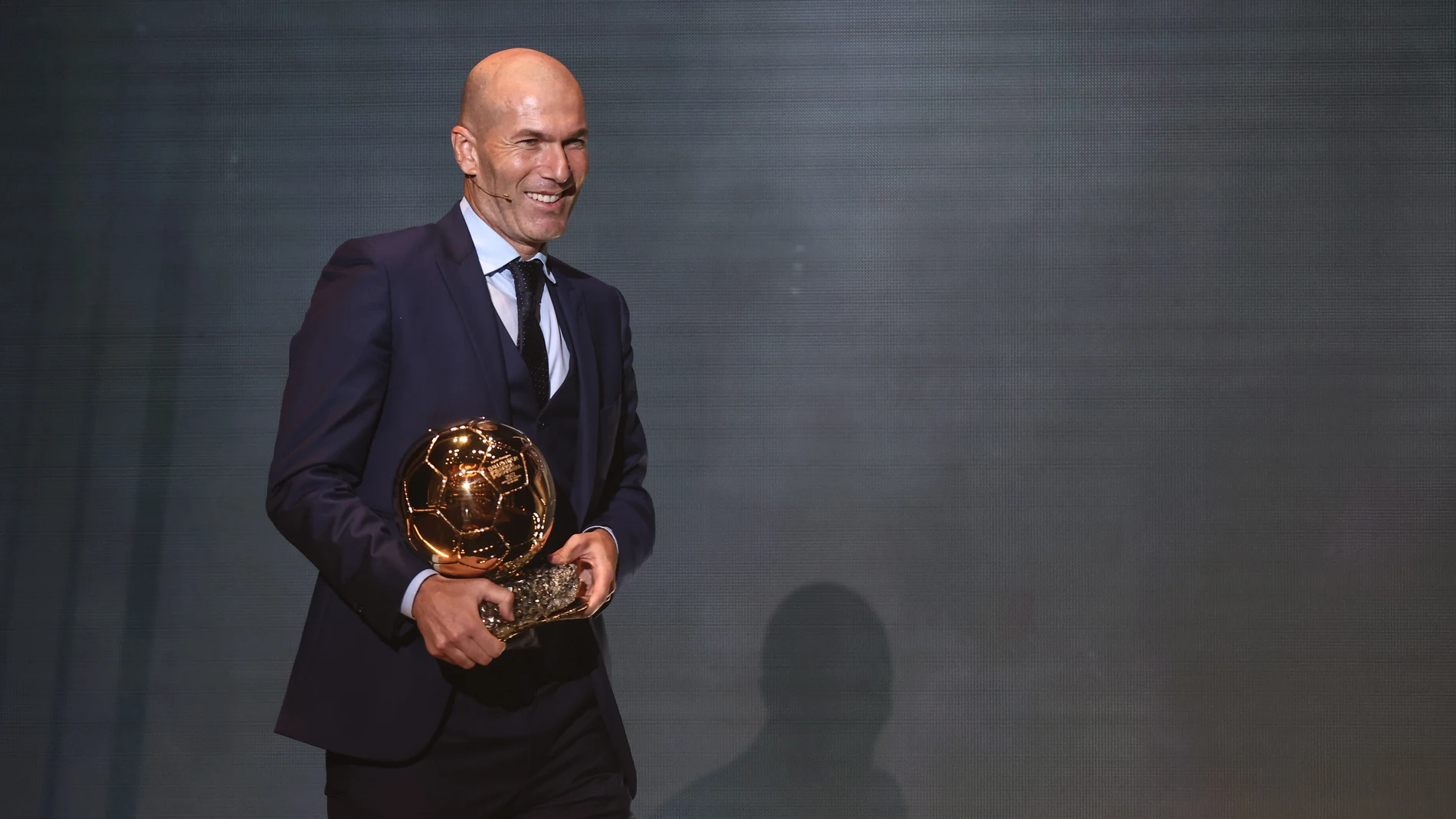 Zinedine Zidane en la gala del 'Balón de Oro'