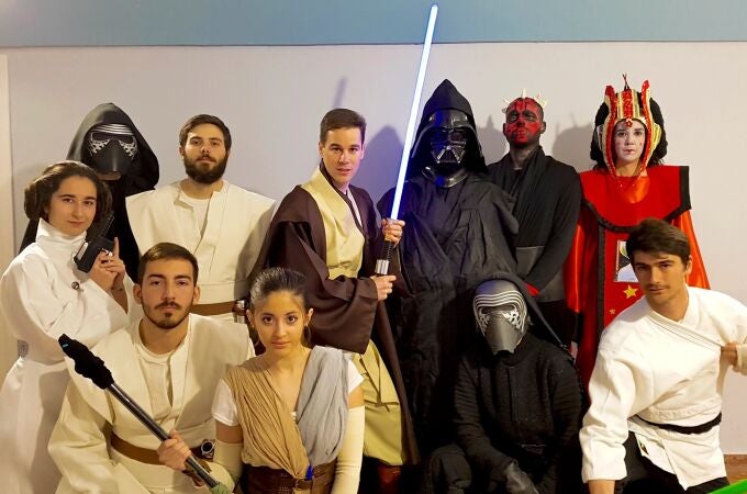 Estudiantes disfrazados de personajes de Star Wars. UGR