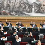 Imagen del XX Congreso Nacional del Partido Comunista presidido por Xi Jinping en Pekín