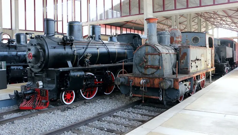 Ferrocarril que unía Ponferrada y Villablino, en el Museo del Ferrocarril de la capital berciana