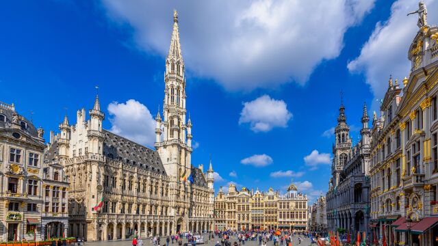 Vista de la espectacular Grand-Place de Bruselas