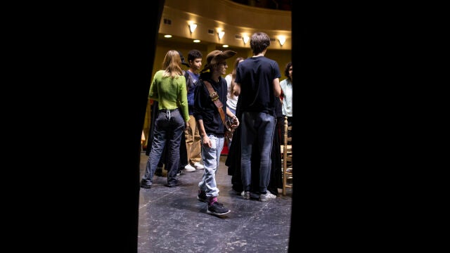 Ensayo de "Don Juan Tenorio" por parte de los alumnos del Instituto Bousoño de Majadahonda.
