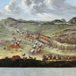 «La batalla de Almansa» pintada por Bonaventura Ligli (1688-1732)