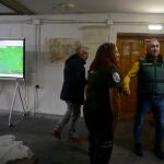 Mando instalado para coordinar el dispositivo de búsqueda de la avioneta