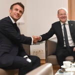 Emmanuel Macron y Olaf Scholz, durante la Cumbre de Bruselas de la pasada semana