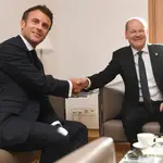 Emmanuel Macron y Olaf Scholz, durante la Cumbre de Bruselas de la pasada semana