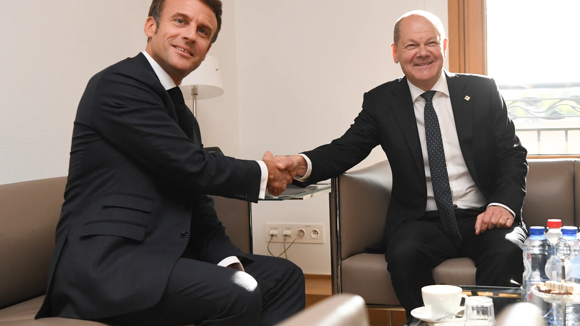 Emmanuel Macron y Olaf Scholz, durante la Cumbre de Bruselas de la pasada semana