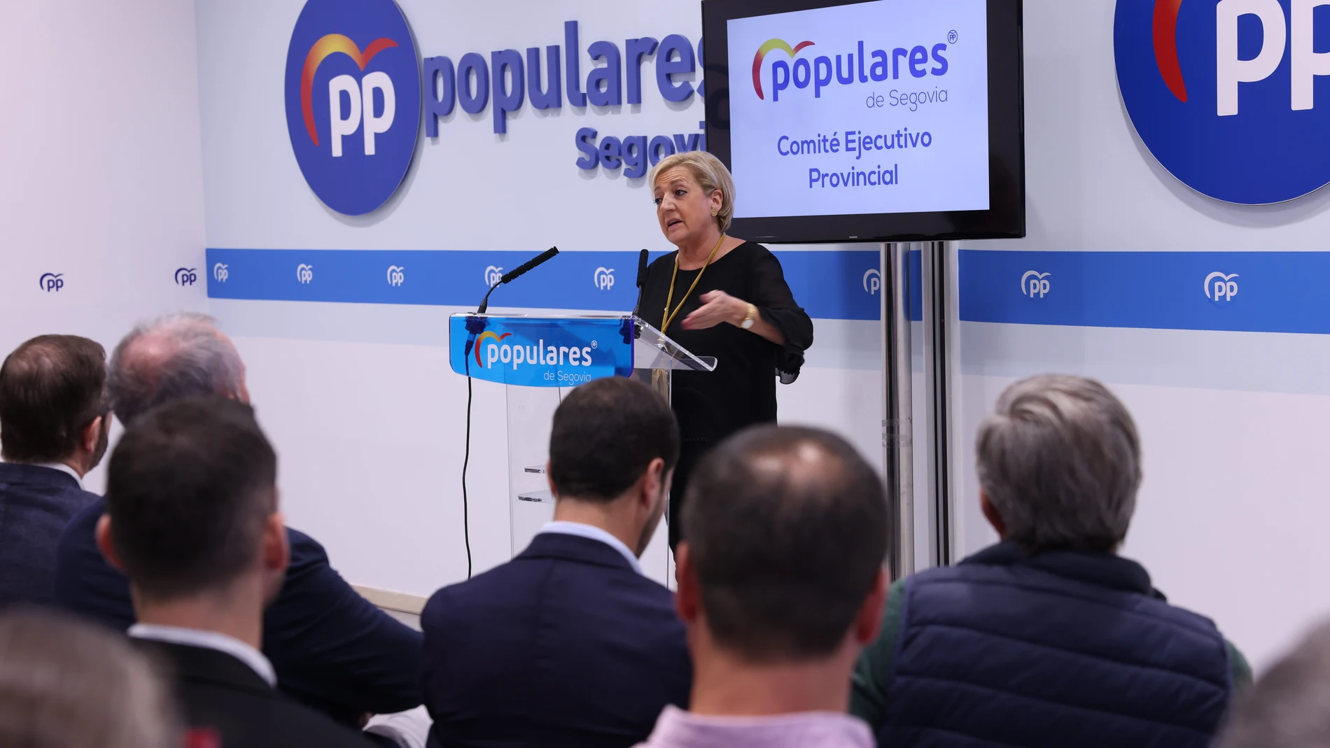 La presidenta del PP de Segovia, Paloma Sanz, interviene en el Comité Ejecutivo del partido