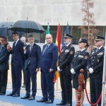 El ministro del Interior, Fernando Grande-Marlaska, durante el acto de inauguración de la nueva comisaría de la Policía Nacional del Distrito Sur, este viernes en Sevilla