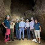 El consejero de Sostenibilidad de la Junta de Andalucía en la visita institucional en el Paraje Natural de Sorbas