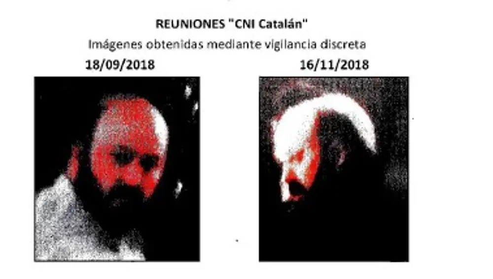 Imagen del sumario sobre las reuniones del CNI Catalán