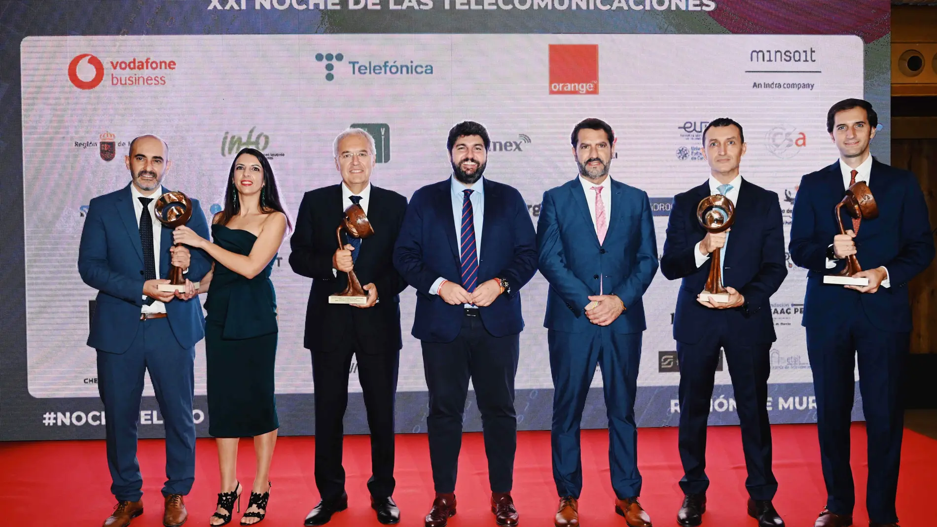 El jefe del Ejecutivo regional, Fernando López Miras, en la XXI Noche de las TelecomunicacionesCARM22/10/2022