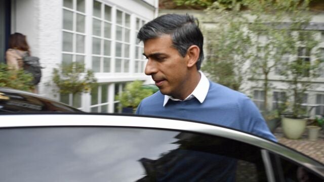 Rishi Sunak abandona su casa en Londres, ayer