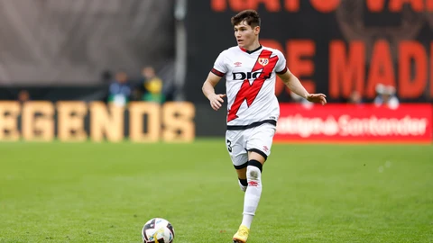 Fran García con el Rayo Vallecano.