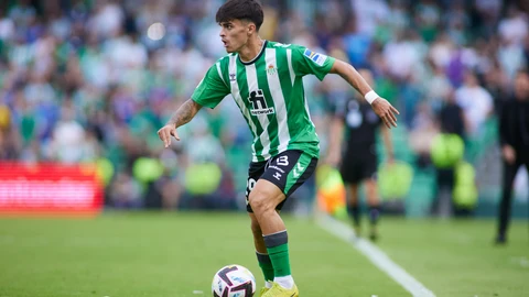 Juan Cruz con el Real Betis.