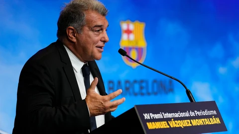 El presidente del FC Barcelona, Joan Laporta