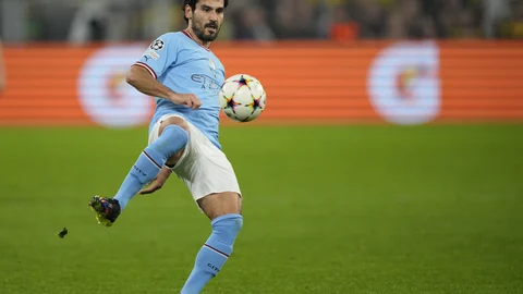 Ilkay Gündogan con el Manchester City.