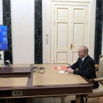 El presidente ruso, Vladimir Putin, en una reunión con su Consejo de Seguridad