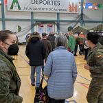 El Ejército de Tierra colabora en la vacunación de la covid y la gripe en Astorga