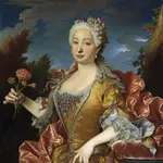 Retrato de Bárbara de Braganza realizado por el artista francés Jean Ranc en 1729