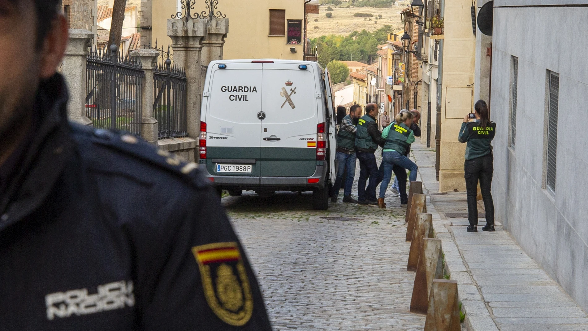 La pareja de Juana Canal, Jesús P. H. llega a los juzgados de Ávila para prestar declaración, tras confesar que mató a su pareja, desaparecida en 2003.