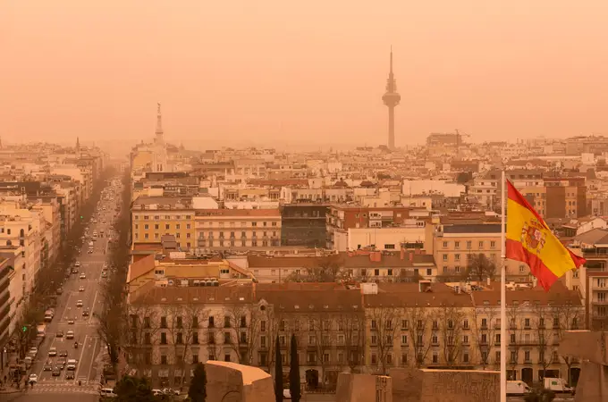 Mala calidad del aire en Madrid por el polvo africano 