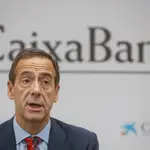 El consejero delegado de CaixaBank, Gonzalo Gortázar, interviene durante la presentación de los resultados de la entidad de los nueve primeros meses de 2022