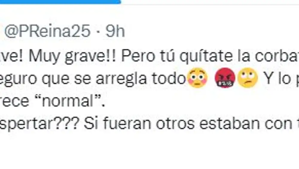 El tuit de Pepe Reina contra el Gobierno de Pedro Sánchez