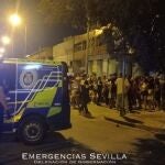 Policía desaloja por motivos de seguridad una fiesta de Halloween en una sala en Sevilla.