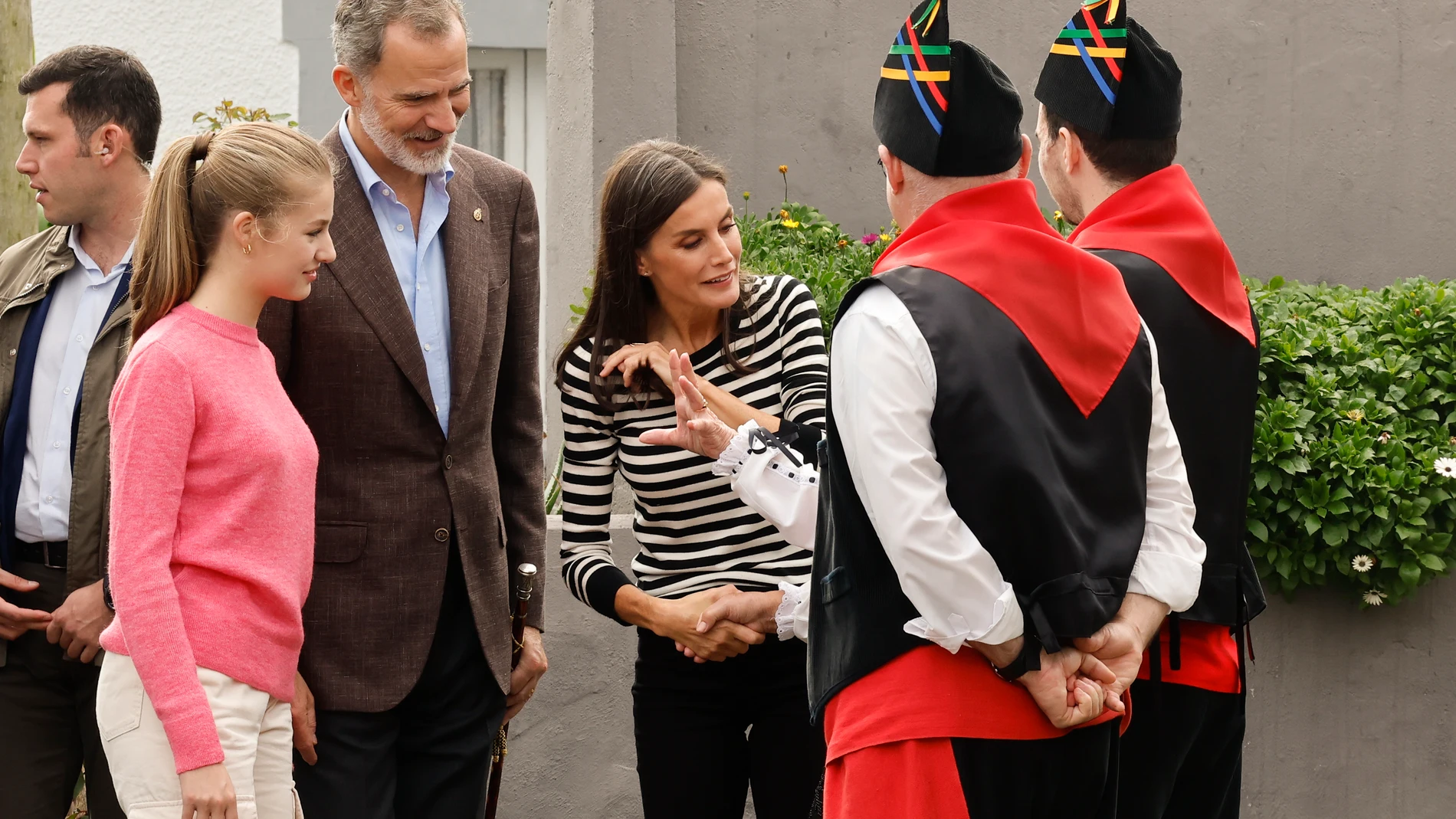 La Princesa Leonor en Cadavéu entregando el premio al pueblo ejemplar de Asturias