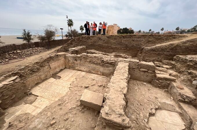 Vista de los restos arqueológicos hallados en Fuengirola y que están siendo investigados