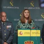 La delegada del Gobierno en Castilla y León, Virginia Barcones, atiende las preguntas de los periodistas sobre la muerte de Teresa Rodríguez