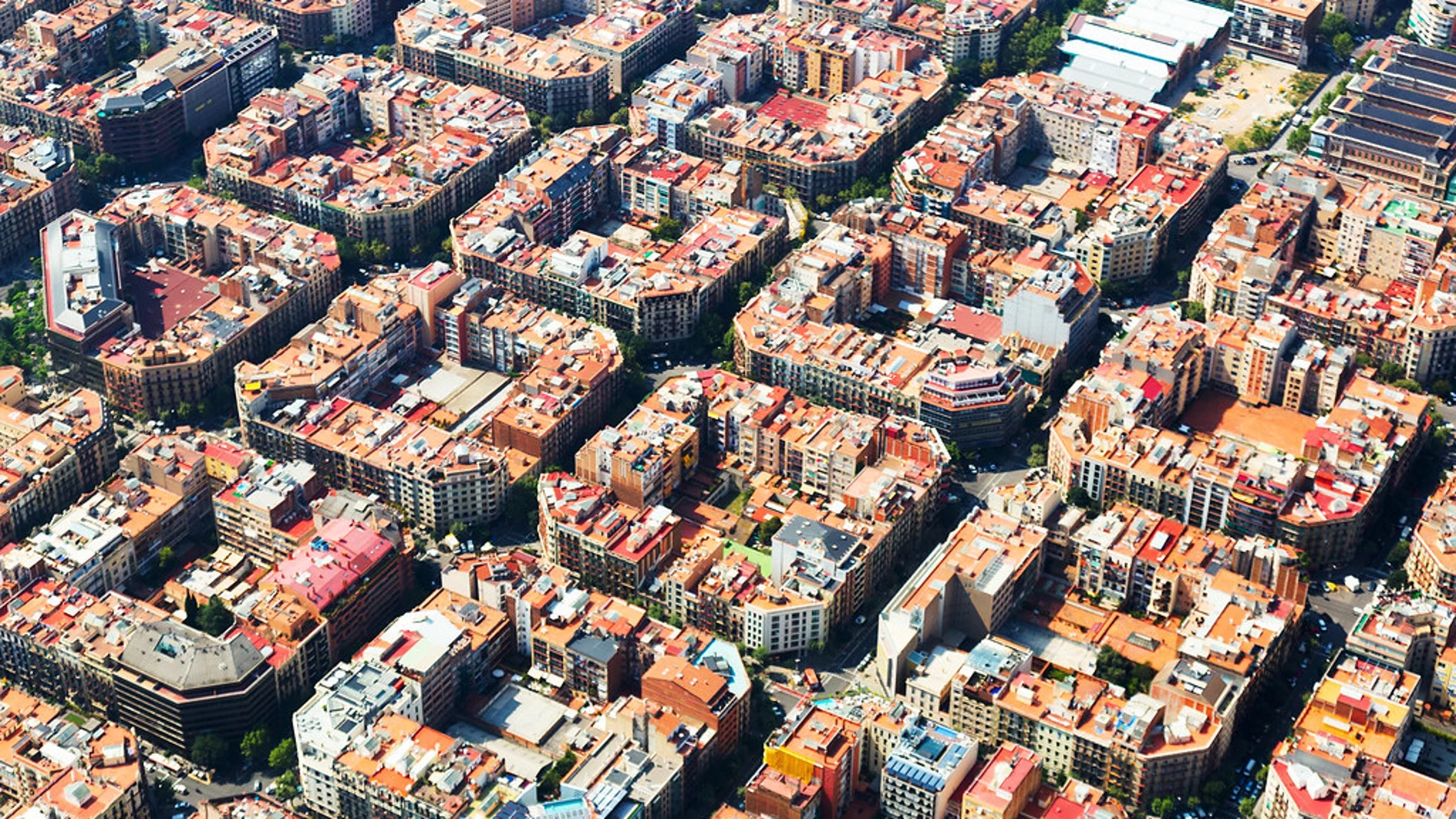 Vista aérea del Eixample de Barcelona