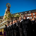 Misa en honor a la Virgen de La Almudena en la Plaza Mayor de Madrid