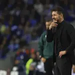 Diego Simeone durante el partido contra el Porto