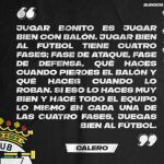 Lección magistral del entrenador del Burgos, Julián Calero