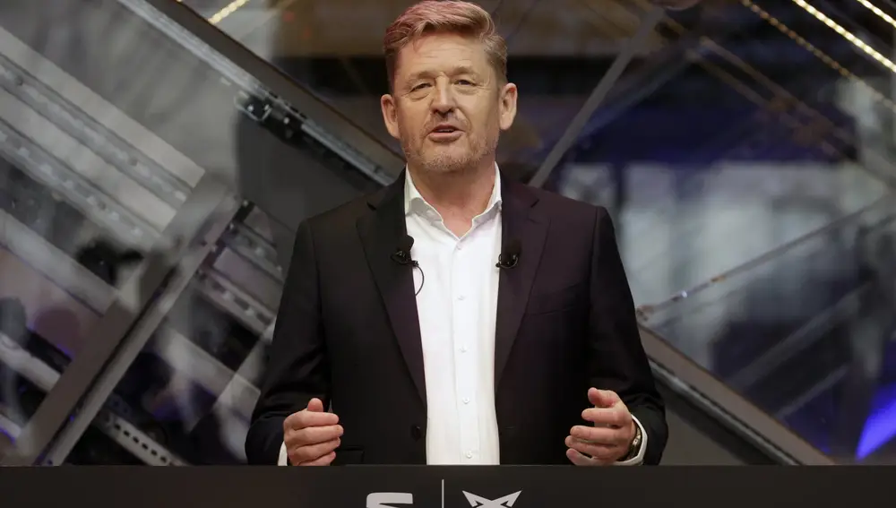 El presidente de Seat, Wayne Griffiths, durante la conferencia de prensa de presentación de los resultados de Seat de 2021
