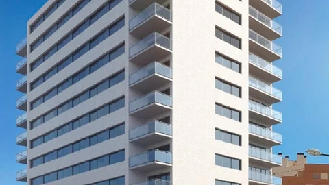 Proyección del nuevo edificio propuesto por la Generalitat Valenciana en Moreres, 41